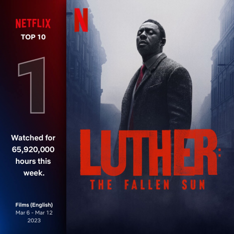 Luther: The Fallen Sun debuts at #1